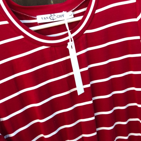 •‼️SALE‼️•NWT•Stripe Midi Dress• - Picture 4 of 5